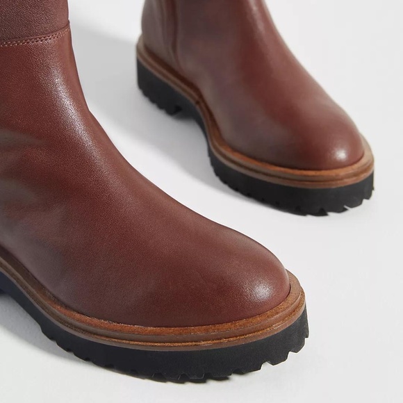 NIB Anthropologie Glastonbury Tall Boots in Brown Size EU 41 / US 10-10.5 - Picture 4 of 7